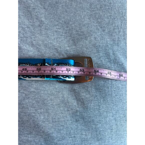 Adult croakies belt with bottle opener waves 52" long webbing artisian NWOT - Picture 3 of 4
